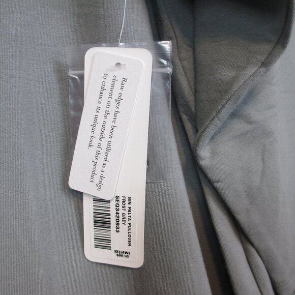 NWT Soft Surroundings Palta Pullover Tunic Shirt Top Size 3X  Frost Gray - Picture 8 of 11